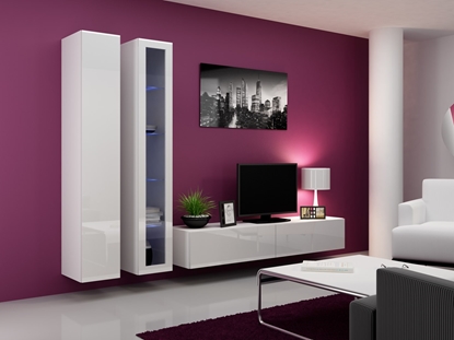 Picture of Cama Living room cabinet set VIGO 3 white/white gloss