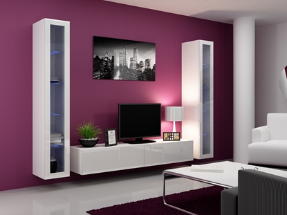 Picture of Cama Living room cabinet set VIGO 5 white/white gloss