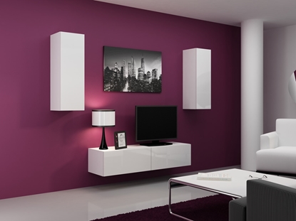 Picture of Cama Living room cabinet set VIGO 7 white/white gloss