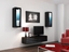 Изображение Cama Living room cabinet set VIGO 8 black/black gloss