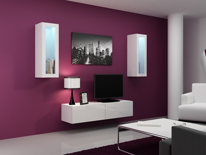 Picture of Cama Living room cabinet set VIGO 8 white/white gloss