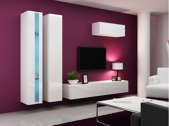 Picture of Cama Living room cabinet set VIGO NEW 1 white/white gloss