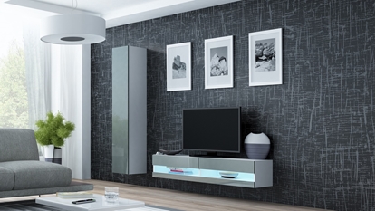 Attēls no Cama Living room cabinet set VIGO NEW 13 white/grey gloss