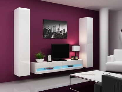 Изображение Cama Living room cabinet set VIGO NEW 4 white/white gloss