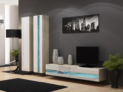 Изображение Cama Living room cabinet set VIGO NEW 5 sonoma/white gloss