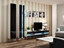 Picture of Cama Living room cabinet set VIGO NEW 5 white/black gloss