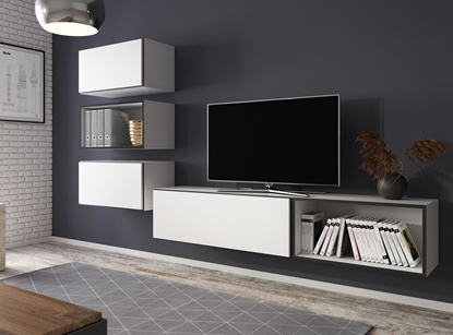 Attēls no Cama living room furniture set ROCO 4 (RO1+2xRO3+2xRO4) white/black/white