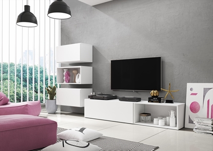 Attēls no Cama living room furniture set ROCO 4 (RO1+2xRO3+2xRO4) white/white/white