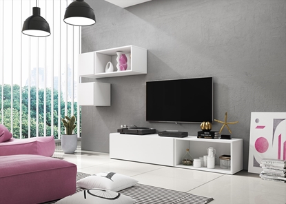 Attēls no Cama living room furniture set ROCO 5 (RO1+2xRO4+2xRO5) white/white/white