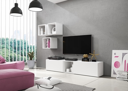 Attēls no Cama living room furniture set ROCO 8 (2xRO3 + 4xRO6) white/white/white