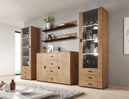 Attēls no Cama living room sideboard UNI lefkas oak/black