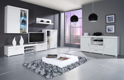 Picture of Cama living room storage set SAMBA C white/white gloss
