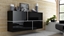 Attēls no Cama sideboard GOYA 170/40/80 black/black gloss+white