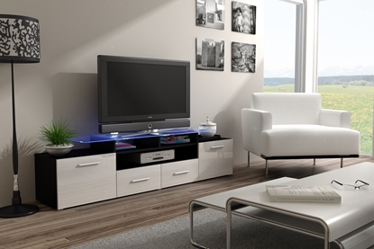 Picture of Cama TV stand EVORA 200 black/white gloss