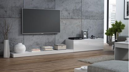 Picture of Cama TV stand LIFE 300/42/35 white/white gloss