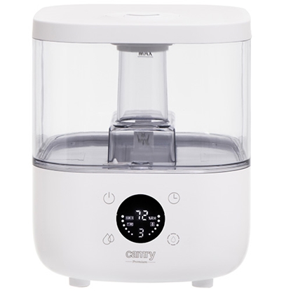 Attēls no Camry | CR 7973w | Humidifier | 23 W | Water tank capacity 5 L | Suitable for rooms up to 35 m² | Ultrasonic | Humidification capacity 100-260 ml/hr | White