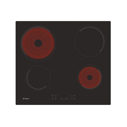 Picture of CANDY Hob CH64CCB, Vetroceramic, 4 zones, Black