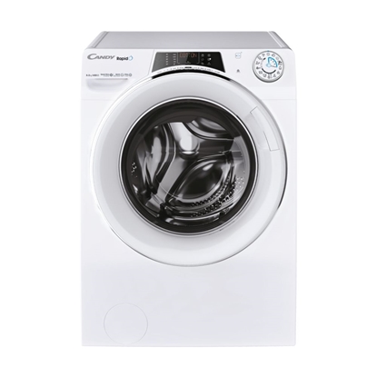 Attēls no Candy | ROW4856DWMCT/1-S | Washing Machine with Dryer | Energy efficiency class A | Front loading | Washing capacity 8 kg | 1400 RPM | Depth 53 cm | Width 60 cm | Display | TFT | Drying system | Drying capacity 5 kg | Steam function | Wi-Fi