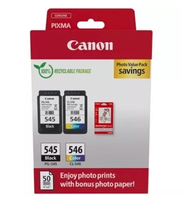 Attēls no Canon PG-545 / CL-546 Photo Value Pack