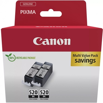Attēls no Canon PGI-520 BK black Twin Pack