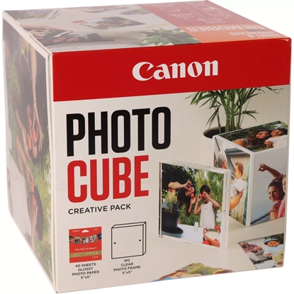Attēls no Canon PP-201 13x13 cm Photo Cube Creative Pack White Orange 40 sh