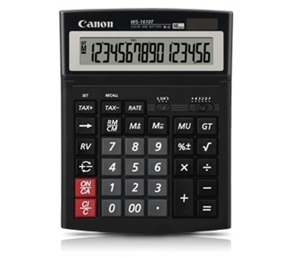 Picture of Canon WS-1610T calculator Desktop Display Black