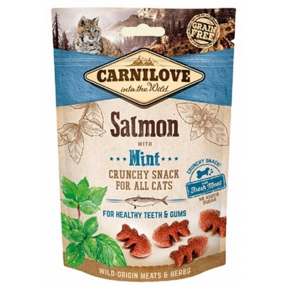 Attēls no CARNILOVE Crunchy Snack Salmon & Mint - Cat treat with salmon and mint - 50 g