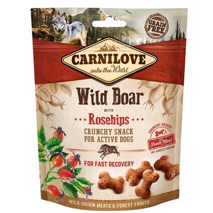 Attēls no CARNILOVE Fresh Crunchy Wild Boar & Rosehips With Fresh Meat - dog treat - 200 g