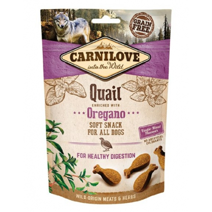 Изображение CARNILOVE Semi-Moist Snack Quail & Oregano - Dog treat with quail and oregano - 200 g