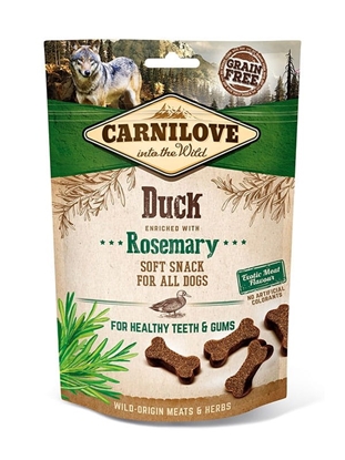 Attēls no CARNILOVE Soft Duck+Rosemary dog treat - 200 g