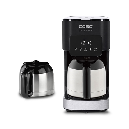 Attēls no Caso | Coffee Maker with Two Insulated Jugs | Taste & Style Duo Thermo | Drip | 800 W | Black/Stainless Steel