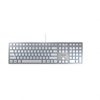 Picture of CHERRY KC 6000 Slim keyboard USB US English Silver, White