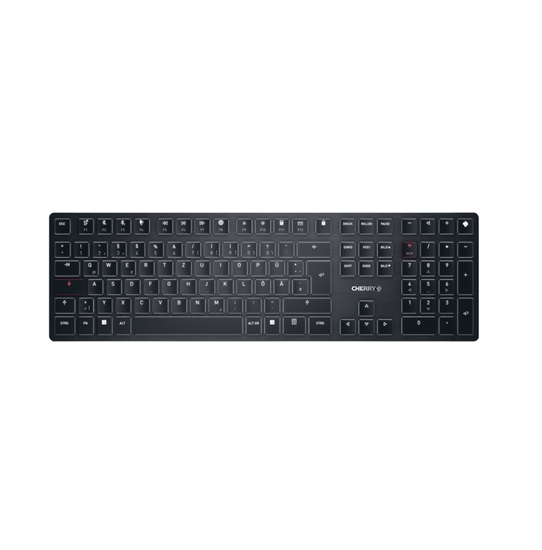 Изображение CHERRY KW X ULP keyboard USB + RF Wireless + Bluetooth QWERTZ German Black