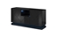 Picture of Chest of drawers QIU 2D1K 150x41.5x75 black gloss/black gloss