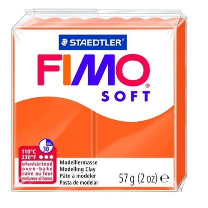 Изображение Cietējoša modelēšanas masa FIMO SOFT, 57 g, oranžā krāsa