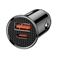 Picture of Circular Plastic A+C 30W PPS Car Charger Black