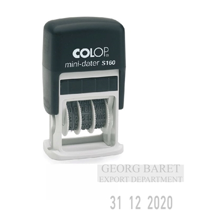 Picture of Zīmogs COLOP Datumu numerators S160 Mini-Dater 03(ciparu), bez krāsas spilventiņš