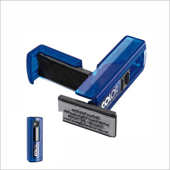 Picture of Zīmogs COLOP Pocket Stamp Plus 30NEW, zils korpuss, bez krasans spilventiņš