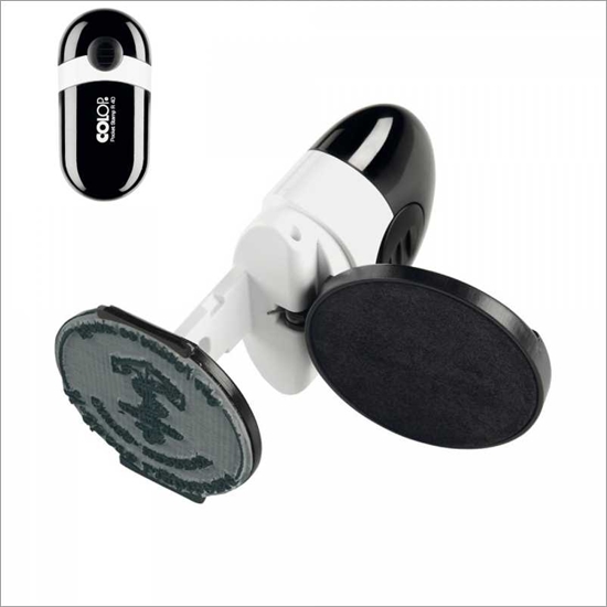 Picture of Zīmogs COLOP Pocket Stamp R40 melns korpuss, bez krasas spilventiņš