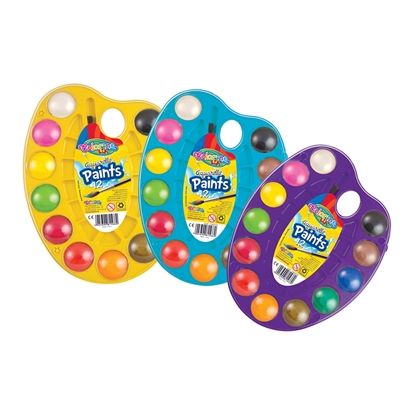 Attēls no Akvareļu krāsu palete COLORINO KIDS, 12 krāsas