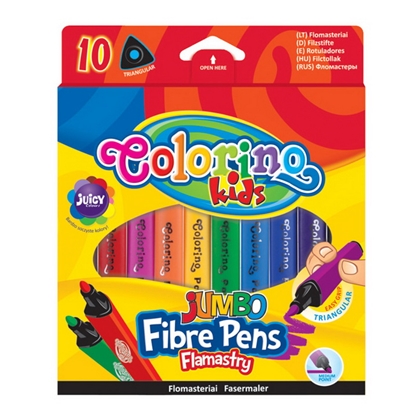 Attēls no Flomasteri COLORINO JUMBO 10 krāsas