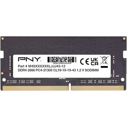 Изображение Computer memory PNY MN8GSD42666-SI RAM module 8GB DDR4 SODIMM 2666MHZ