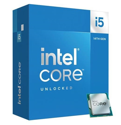 Изображение CPU|INTEL|Desktop|Core i5|i5-14600KF|Raptor Lake|3500 MHz|Cores 14|24MB|Socket LGA1700|125 Watts|BOX|BX8071514600KFSRN42