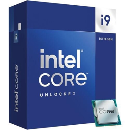 Attēls no CPU|INTEL|Desktop|Core i9|i9-14900KF|Raptor Lake|3200 MHz|Cores 24|36MB|Socket LGA1700|125 Watts|BOX|BX8071514900KFSRN49