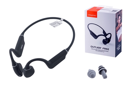 Attēls no Creative Labs Creative Outlier Free Headset Wireless Neck-band Calls/Music/Sport/Everyday Bluetooth Grey