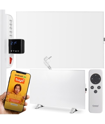 Изображение Cronos Synthelith Pro CRP-500TWP 500W white infrared heater with WiFi and remote control