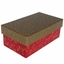 Picture of Dāvanu kaste 15.5x9x6cm sarkana ar zelta vāku