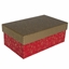 Изображение Dāvanu kaste 18x11x7cm sarkana ar zelta vāku