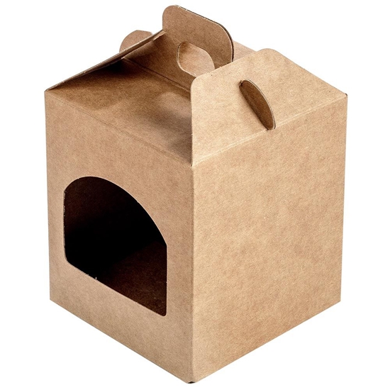 Picture of Dāvanu kaste ar atveri, 90x90x100mm, brūna