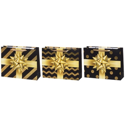 Picture of Dāvanu maisiņš Winteria Bow 38x30x11 cm  3-veidi